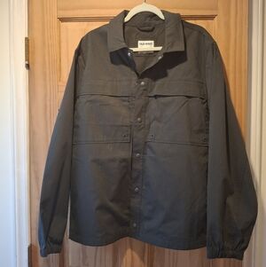 Old Navy Men's Dark Gray Shirt Jacket